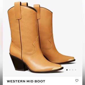 Tory Burch Western Mid Boots